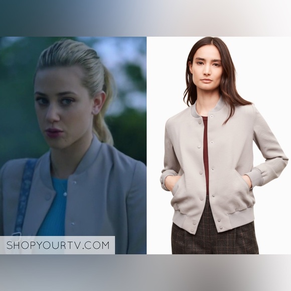 Aritzia Wilfred Poussin Bomber Grey XXS Excellent Condition Discontinued - Picture 5 of 6